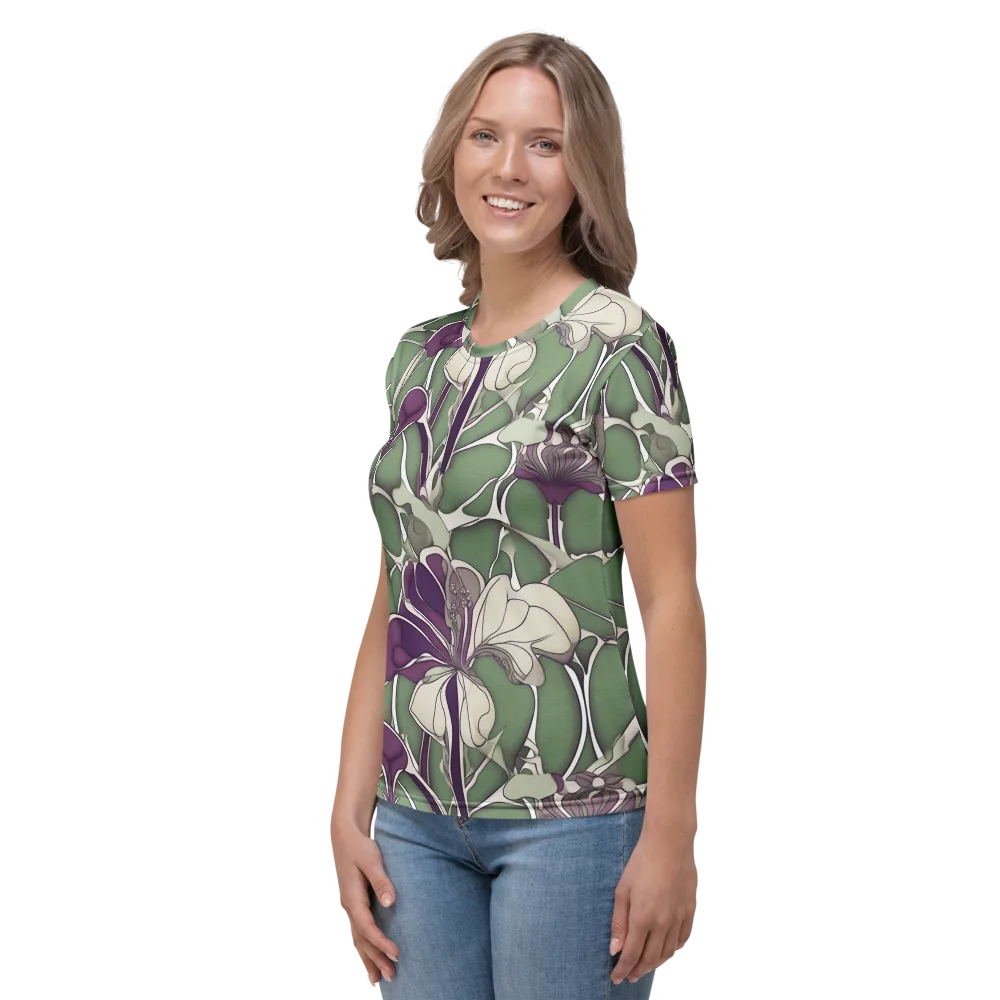 Violet Verdure on Women's Crew Neck T-Shirt — Left