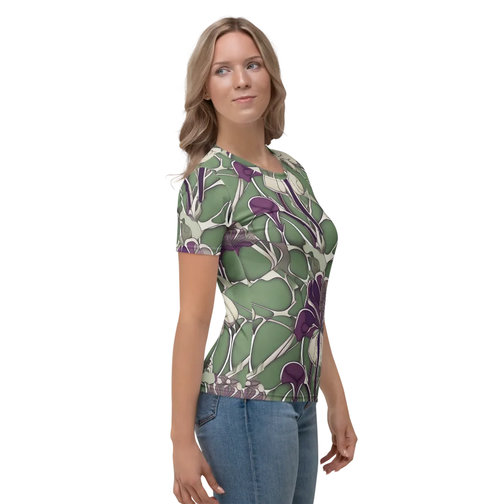 Violet Verdure on Women's Crew Neck T-Shirt — Right