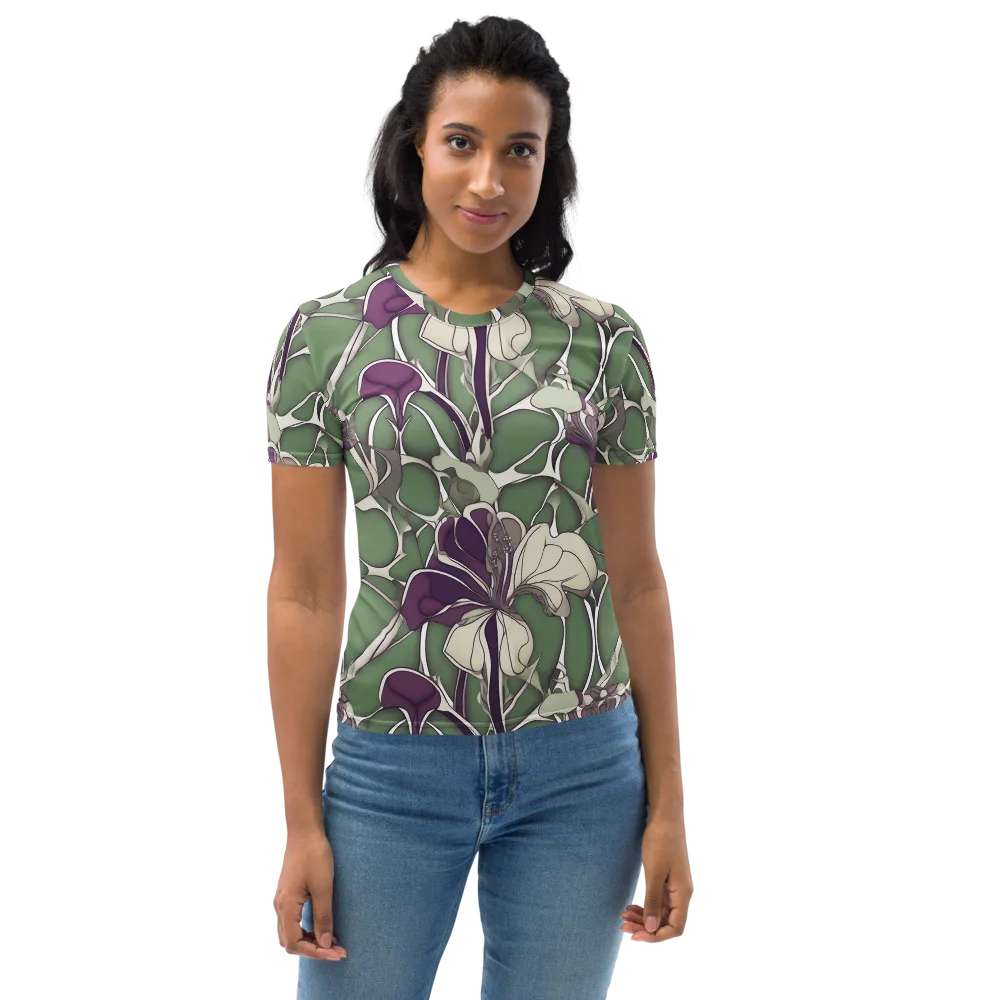 Violet Verdure on Women's Crew Neck T-Shirt — Front