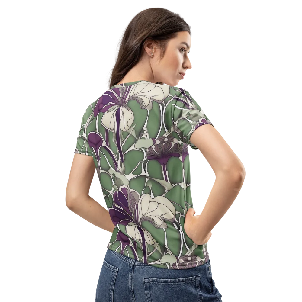 Violet Verdure on Women's Crew Neck T-Shirt — Back