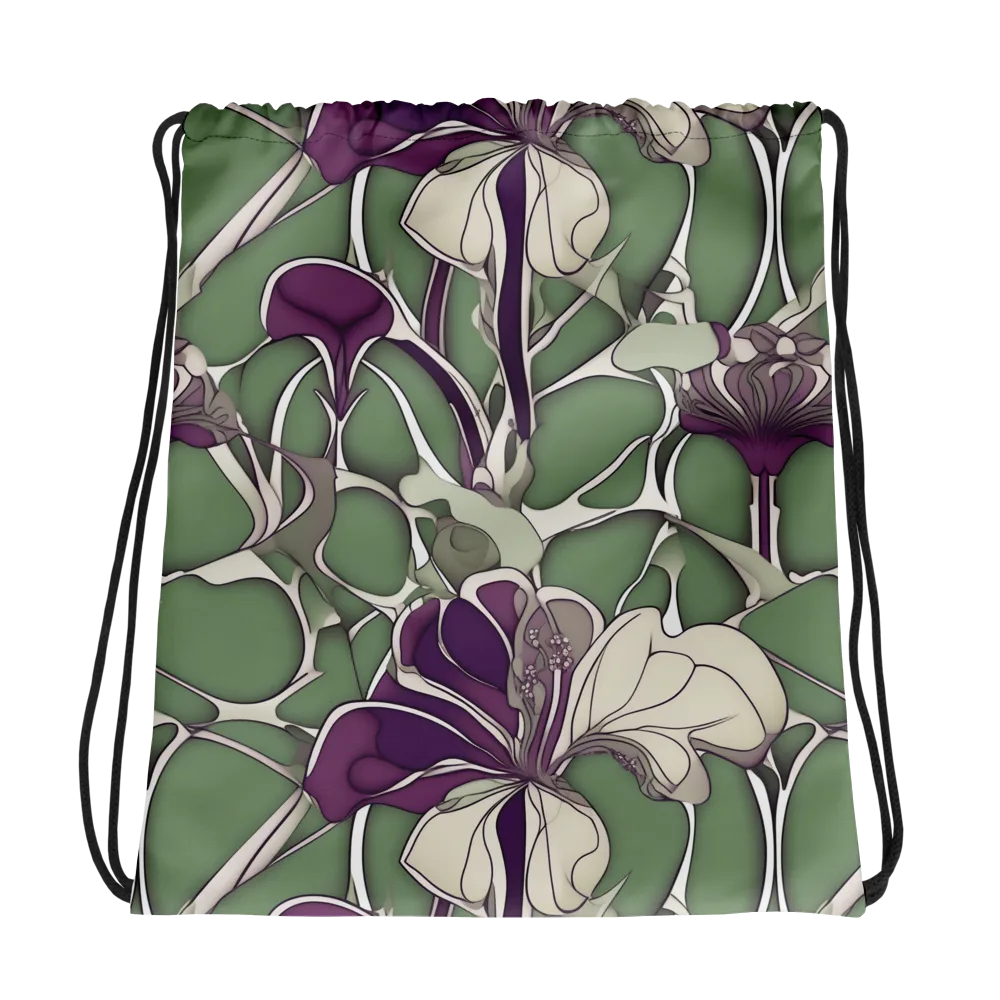 Violet Verdure on Drawstring Bag — Photo