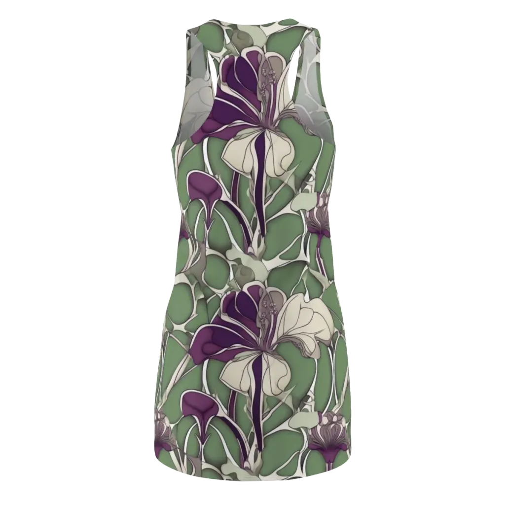 Violet Verdure on Racerback Dress — Back