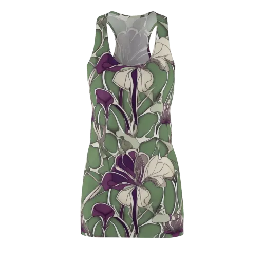 Violet Verdure on a Racerback Dress
