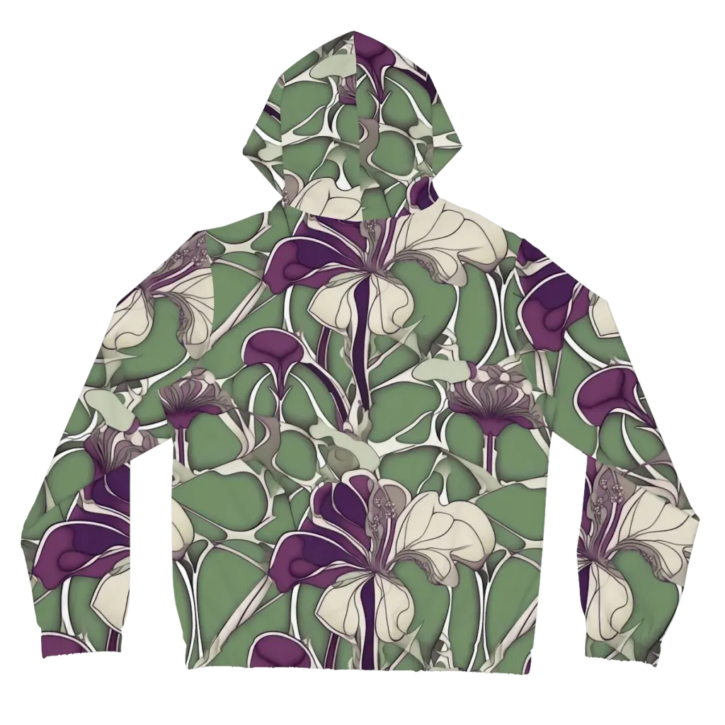 Violet Verdure on Women's Full-Zip Hoodie — Back