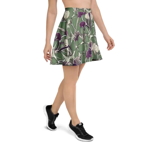 Violet Verdure on a Skater Skirt