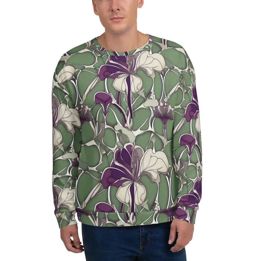 Violet Verdure on Sweatshirt — Front
