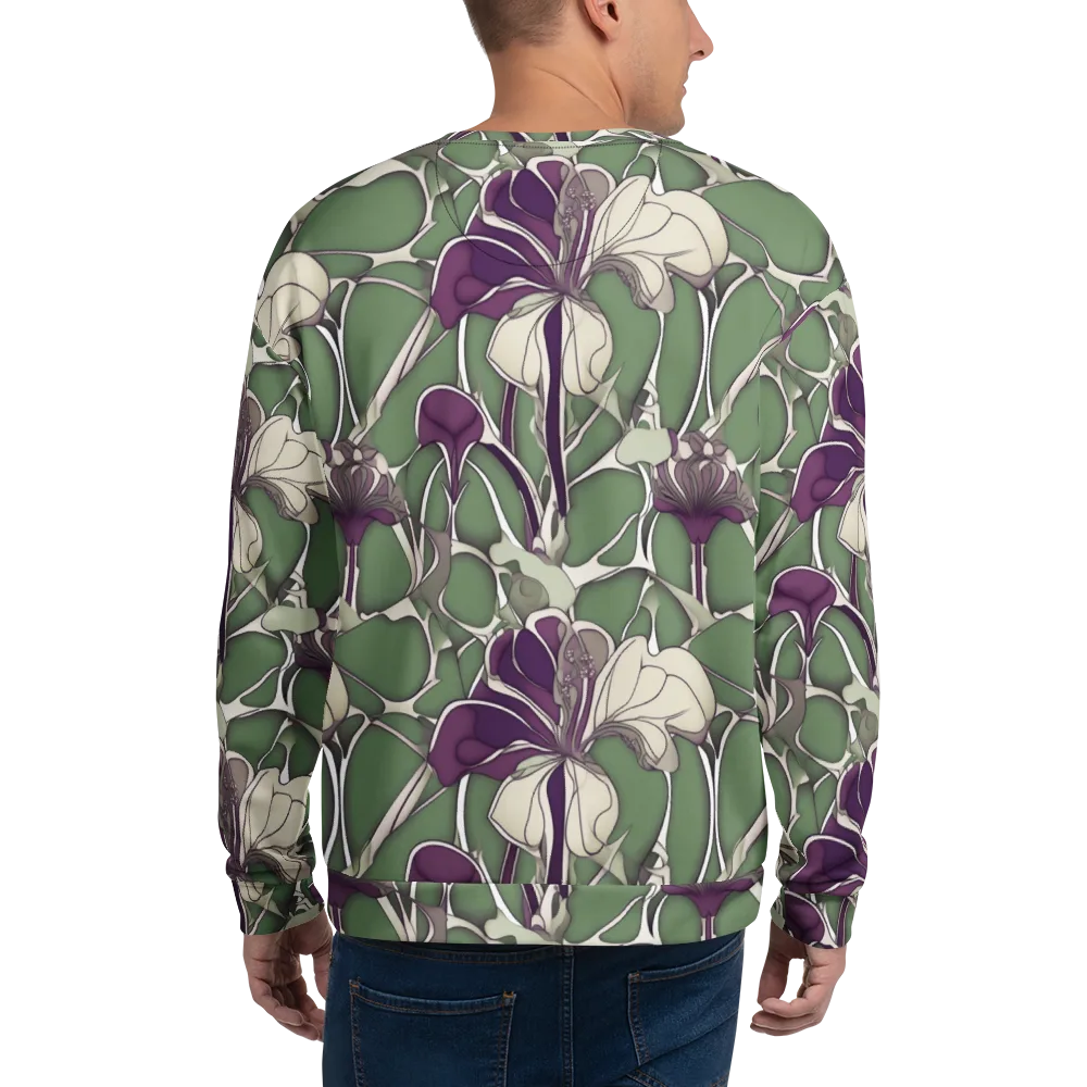 Violet Verdure on Sweatshirt — Back