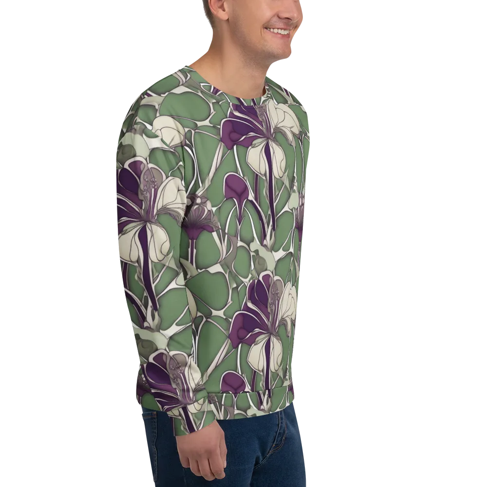 Violet Verdure on Sweatshirt — Right Front