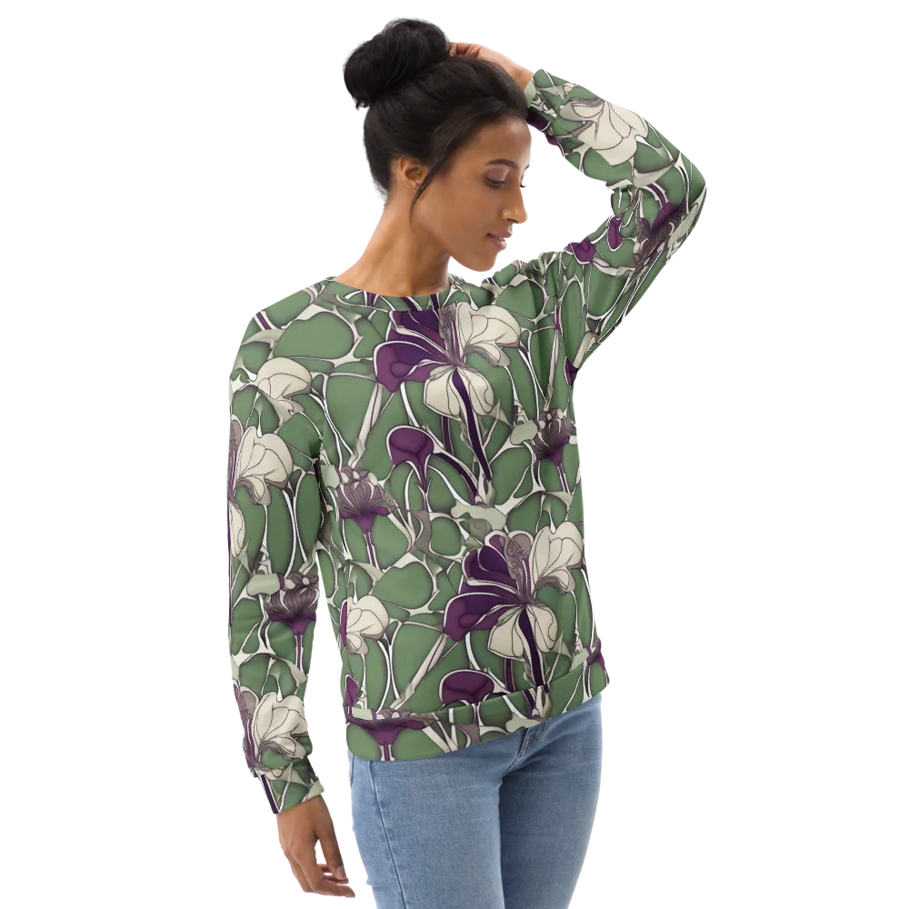 Violet Verdure on Sweatshirt — Right Front