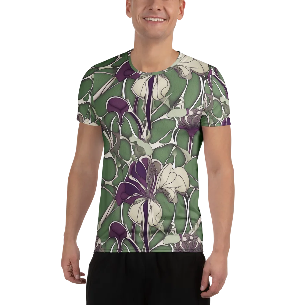 Violet Verdure on Men's Athletic T-Shirt — Front