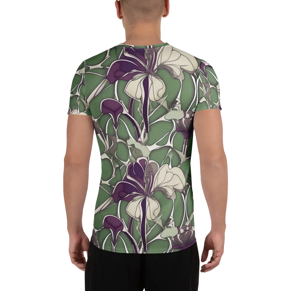Violet Verdure on Men's Athletic T-Shirt — Back