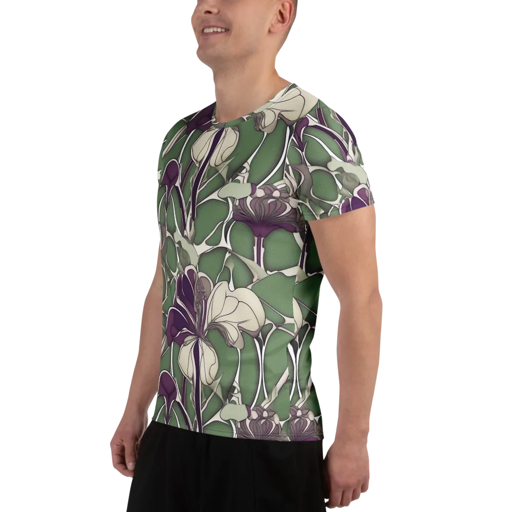 Violet Verdure on Men's Athletic T-Shirt — Left