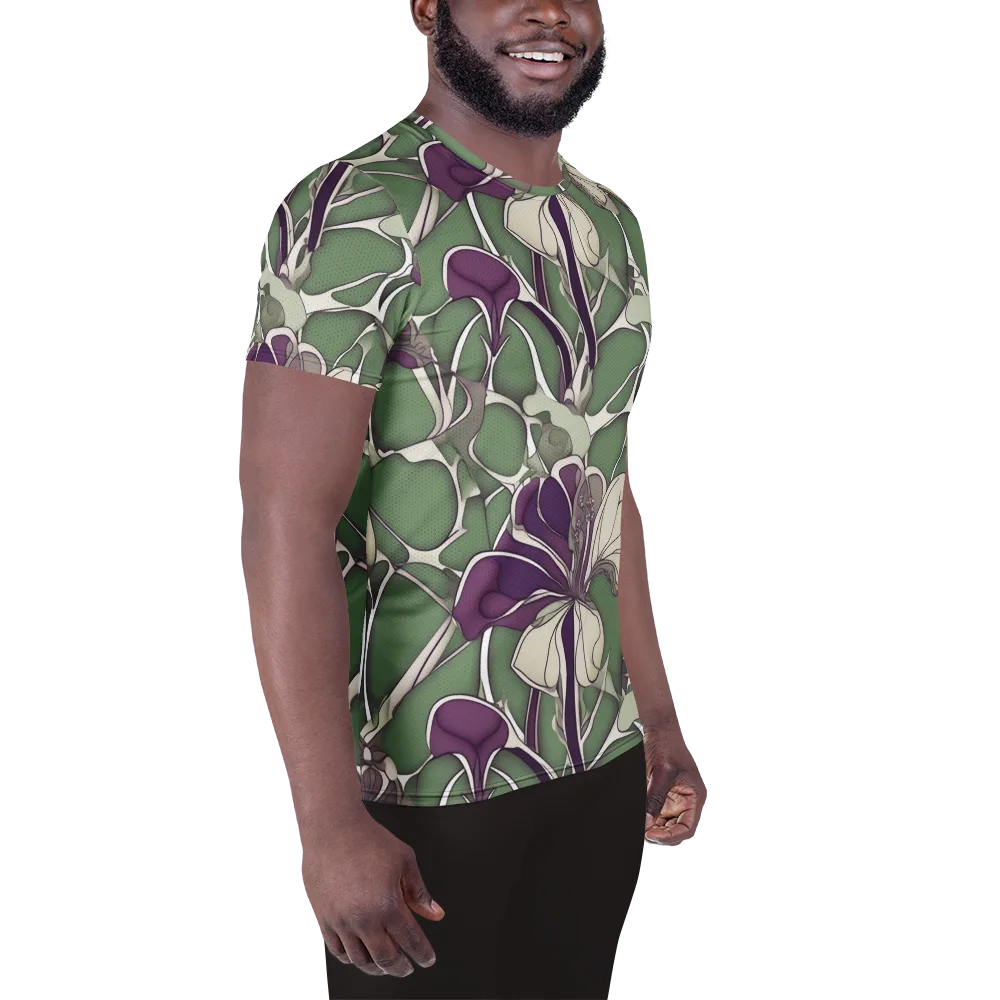 Violet Verdure on Men's Athletic T-Shirt — Right