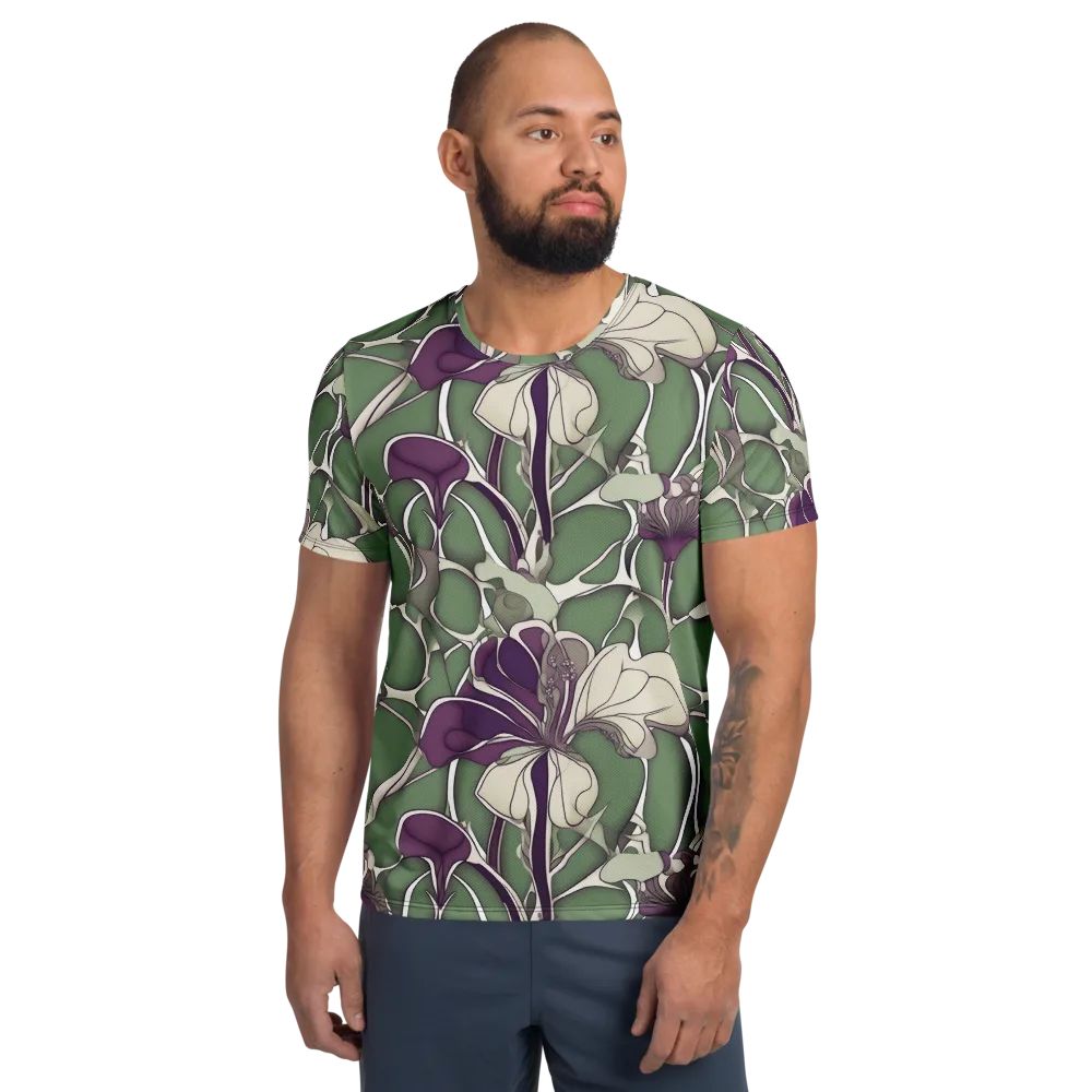 Violet Verdure on Men's Athletic T-Shirt — Front