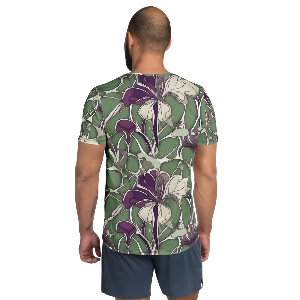 Violet Verdure on Men's Athletic T-Shirt — Back