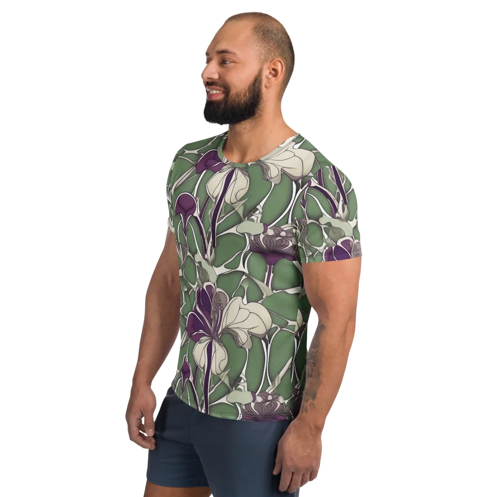 Violet Verdure on Men's Athletic T-Shirt — Left