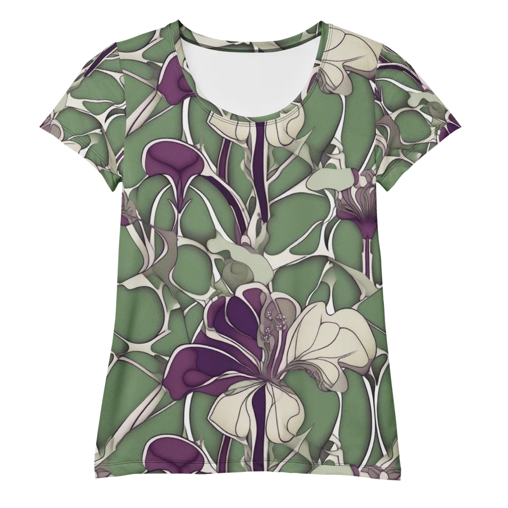 Violet Verdure on Women's Athletic T-Shirt — Front