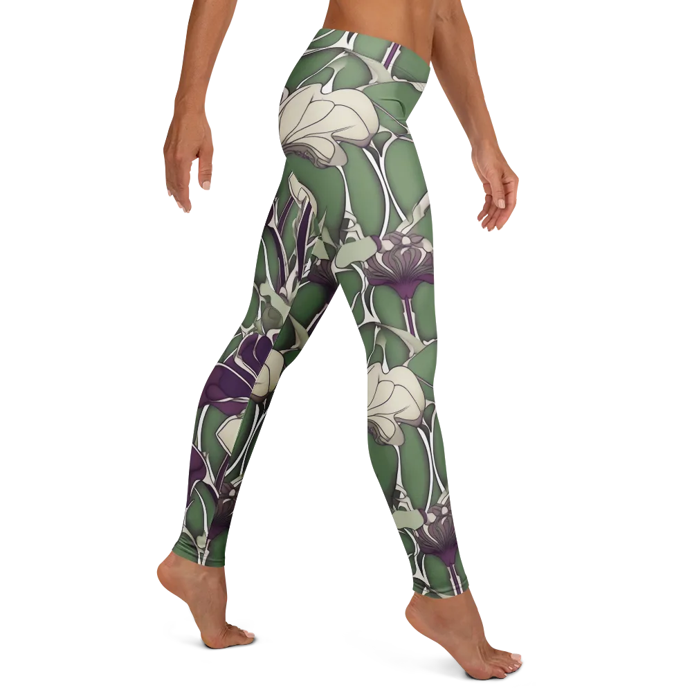 Violet Verdure on Leggings — Right