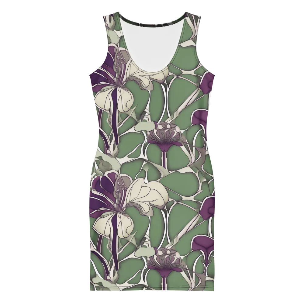 Violet Verdure on Bodycon Dress — Front
