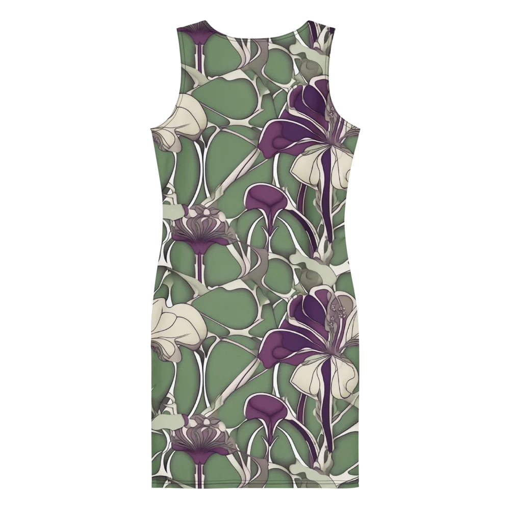 Violet Verdure on Bodycon Dress — Back