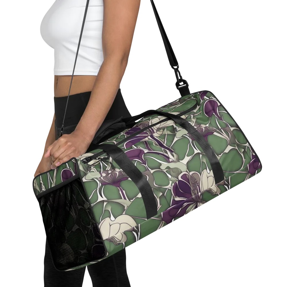 Violet Verdure on Duffle Bag — Front
