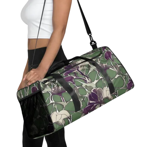 Violet Verdure on a Duffle Bag