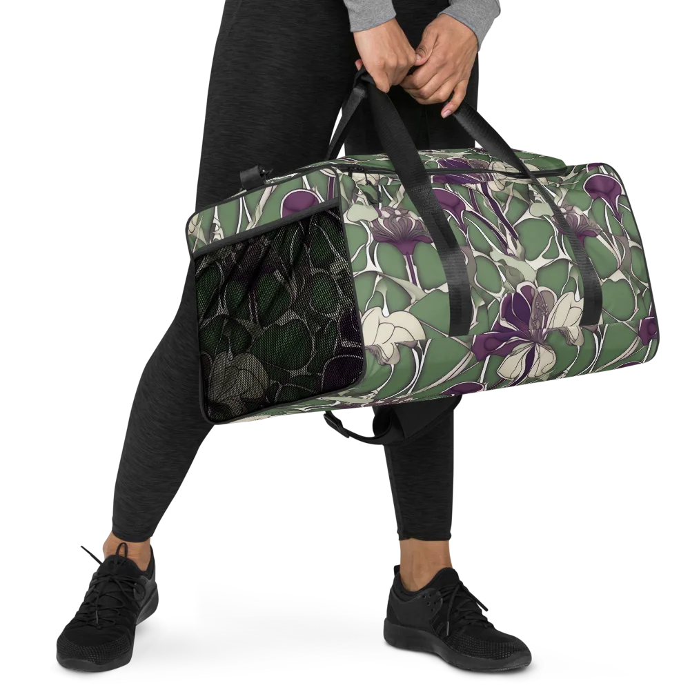 Violet Verdure on Duffle Bag — Right Front