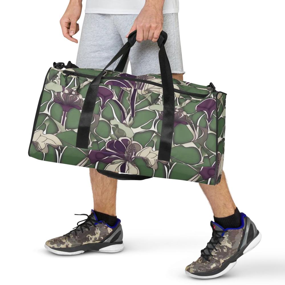 Violet Verdure on Duffle Bag — Front
