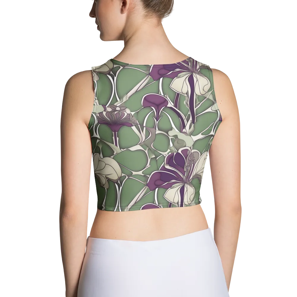 Violet Verdure on Crop Top — Back