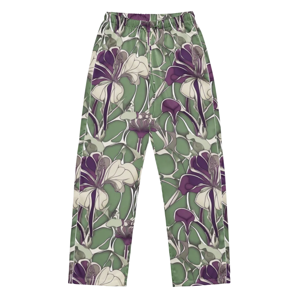 Violet Verdure on Women's Pajama Pants — Front