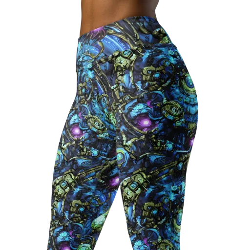 Bioluminescent Circuit on a Yoga Leggings