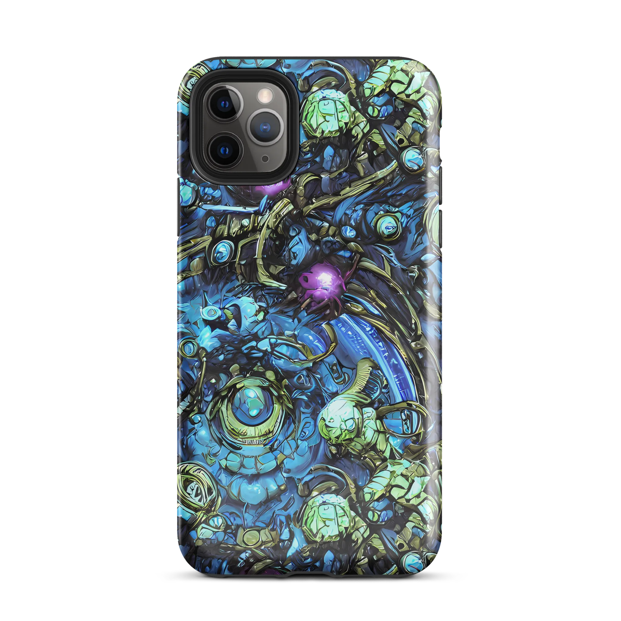 Bioluminescent Circuit on Tough Case for iPhone® — Front