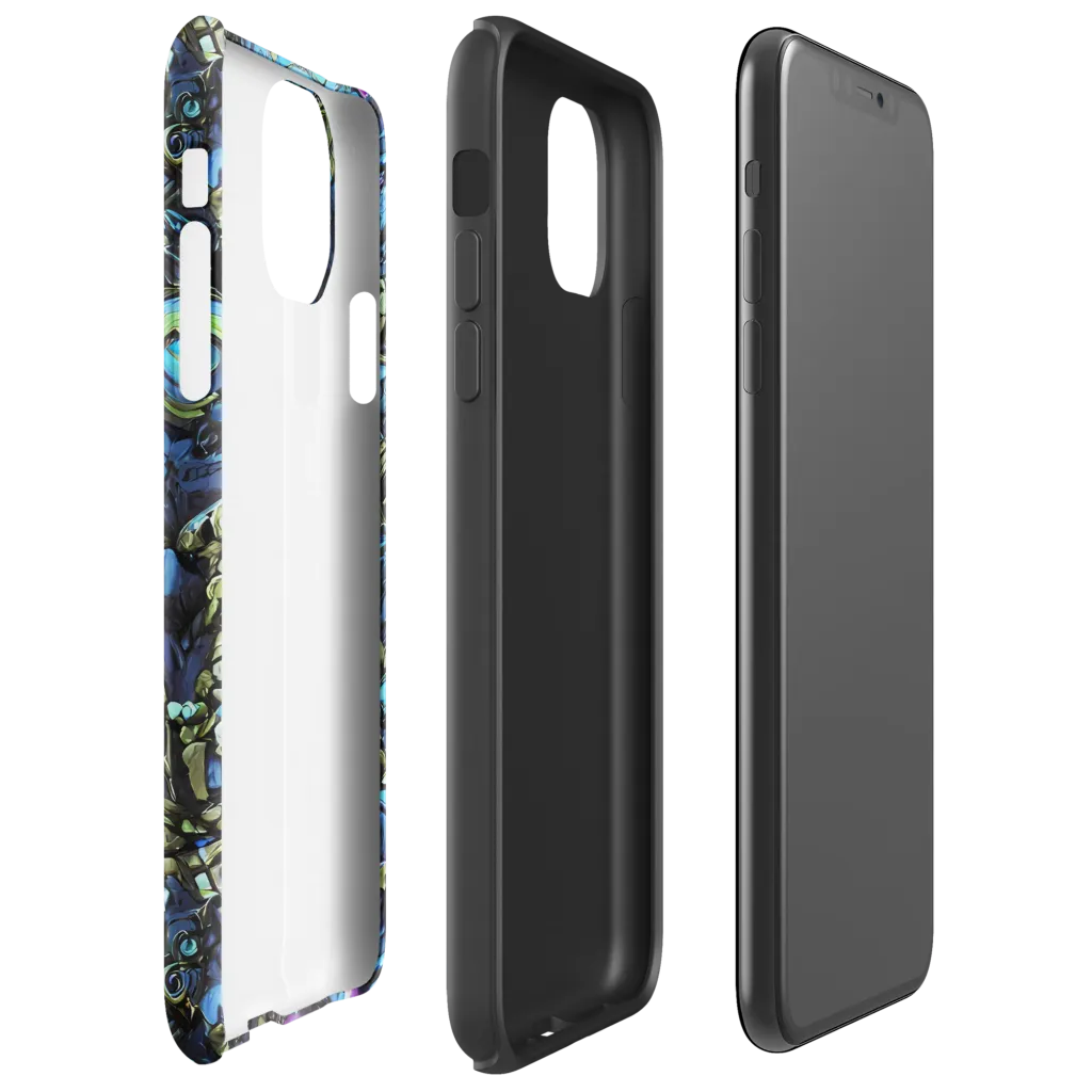 Bioluminescent Circuit on Tough Case for iPhone® — Right