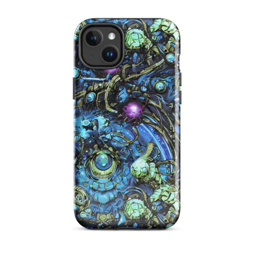 Bioluminescent Circuit on a MagSafe Tough Case for iPhone®
