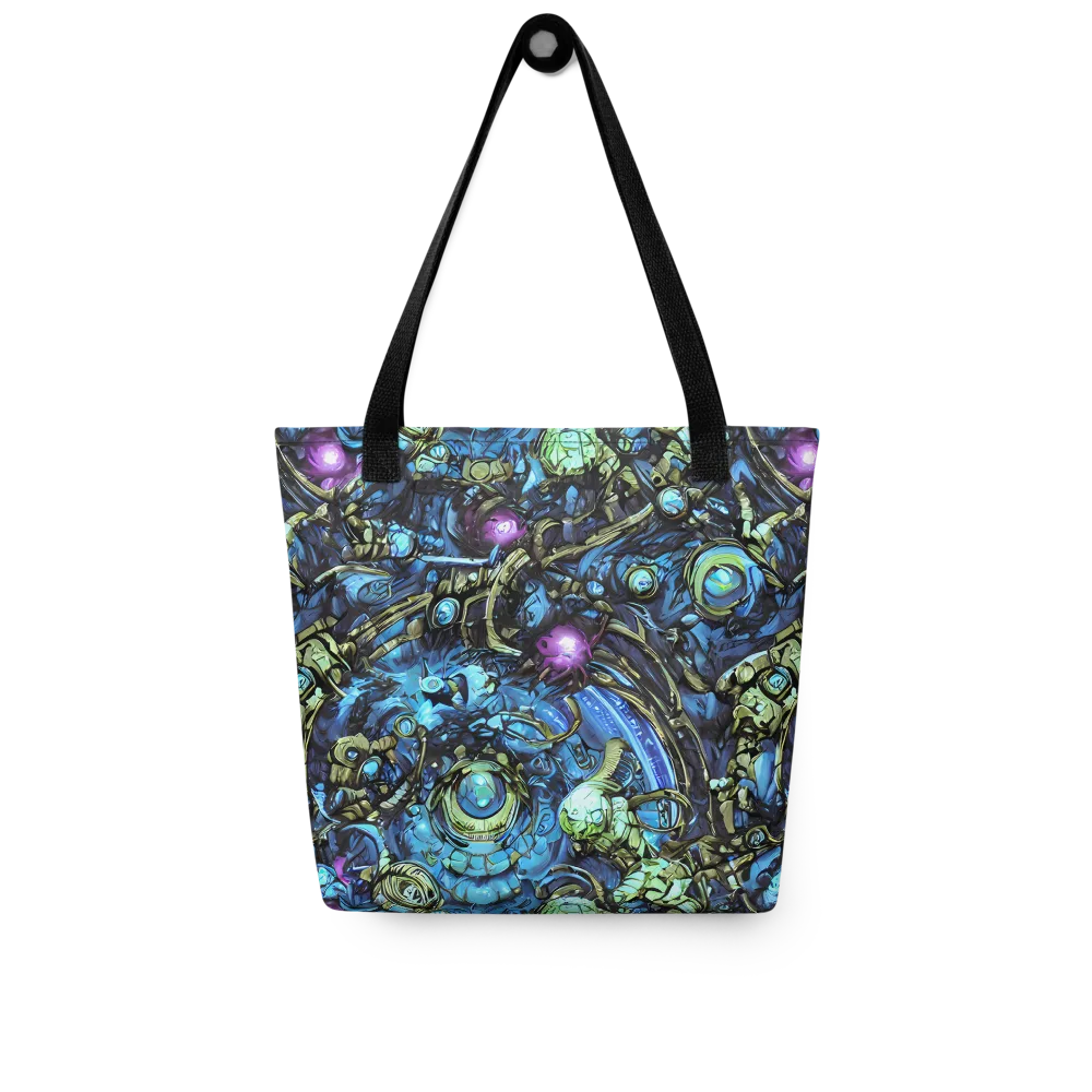 Bioluminescent Circuit on Tote Bag — Front