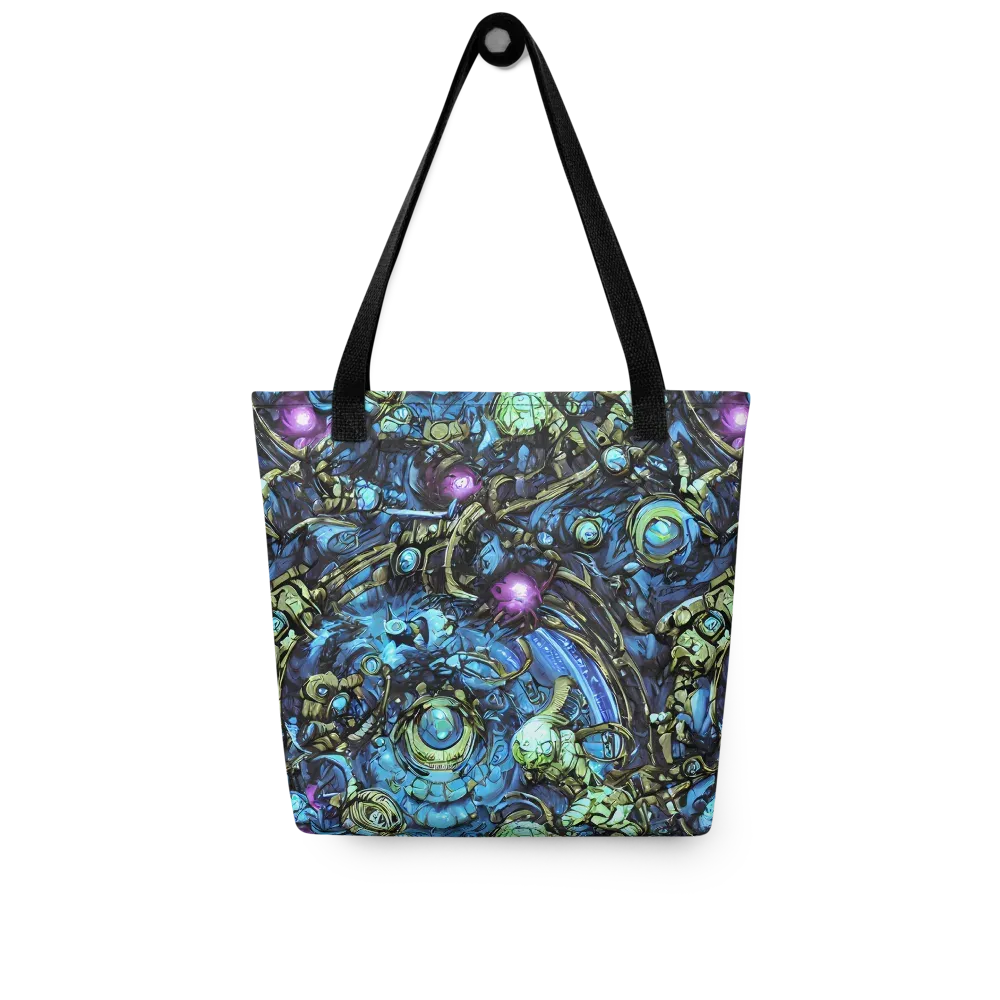 Bioluminescent Circuit on Tote Bag — Front