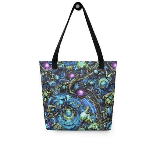 Bioluminescent Circuit on a Tote Bag