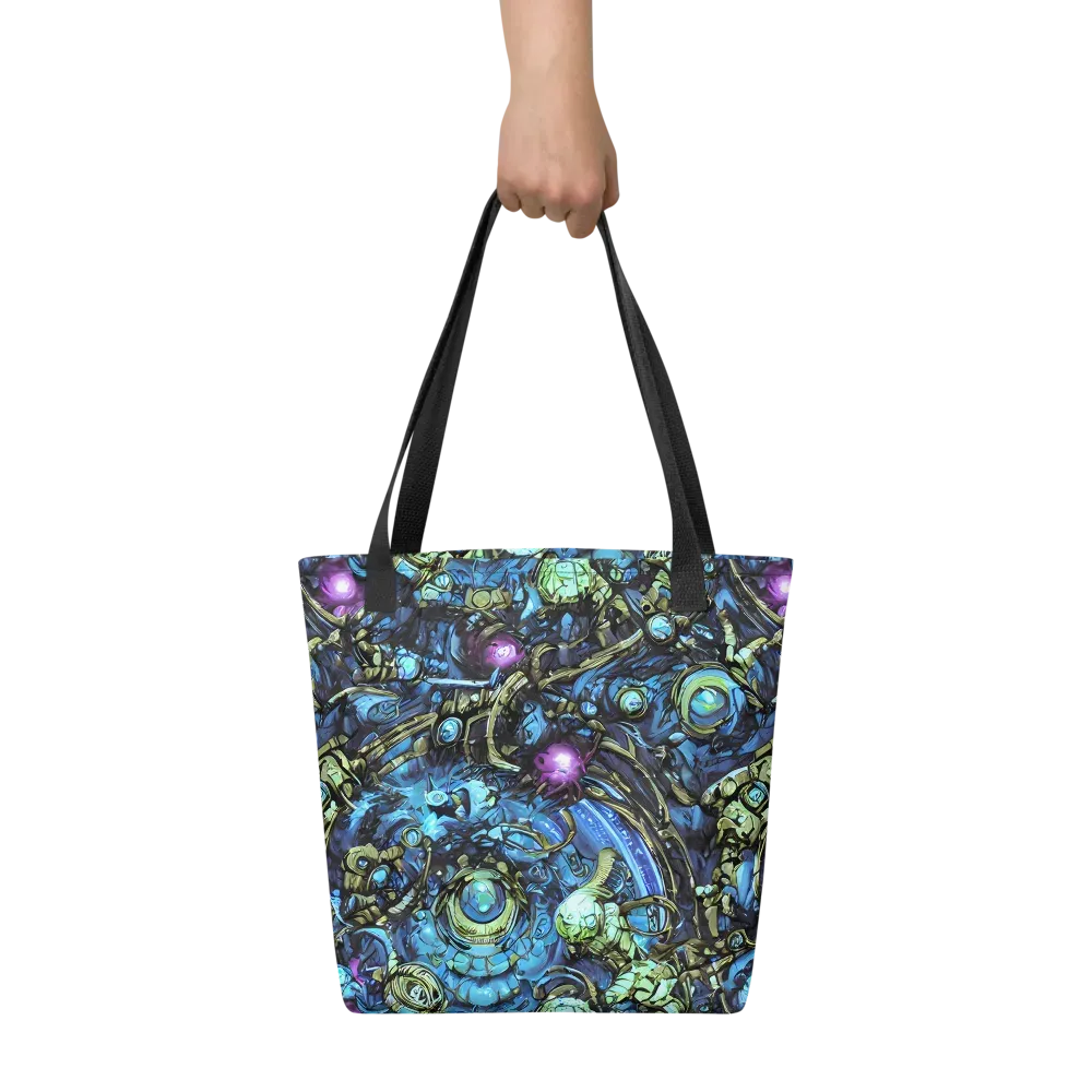 Bioluminescent Circuit on Tote Bag — Front