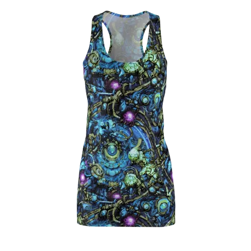 Bioluminescent Circuit on a Racerback Dress