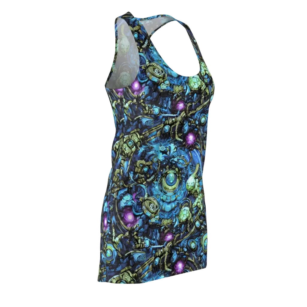 Bioluminescent Circuit on Racerback Dress — Front Side