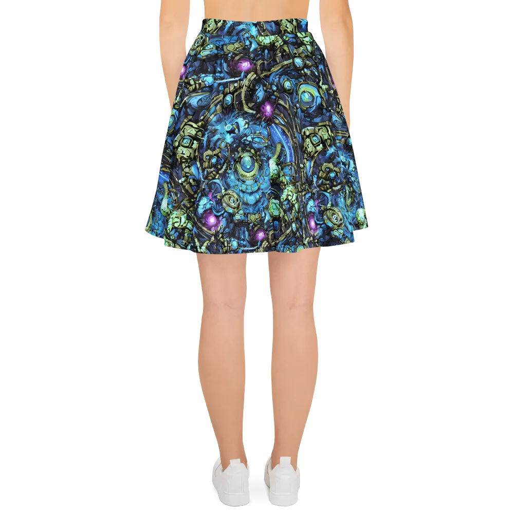 Bioluminescent Circuit on Skater Skirt — Back
