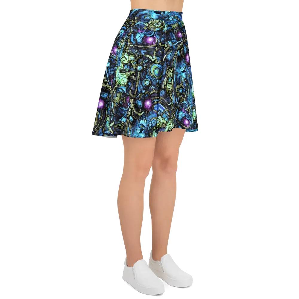 Bioluminescent Circuit on Skater Skirt — Right