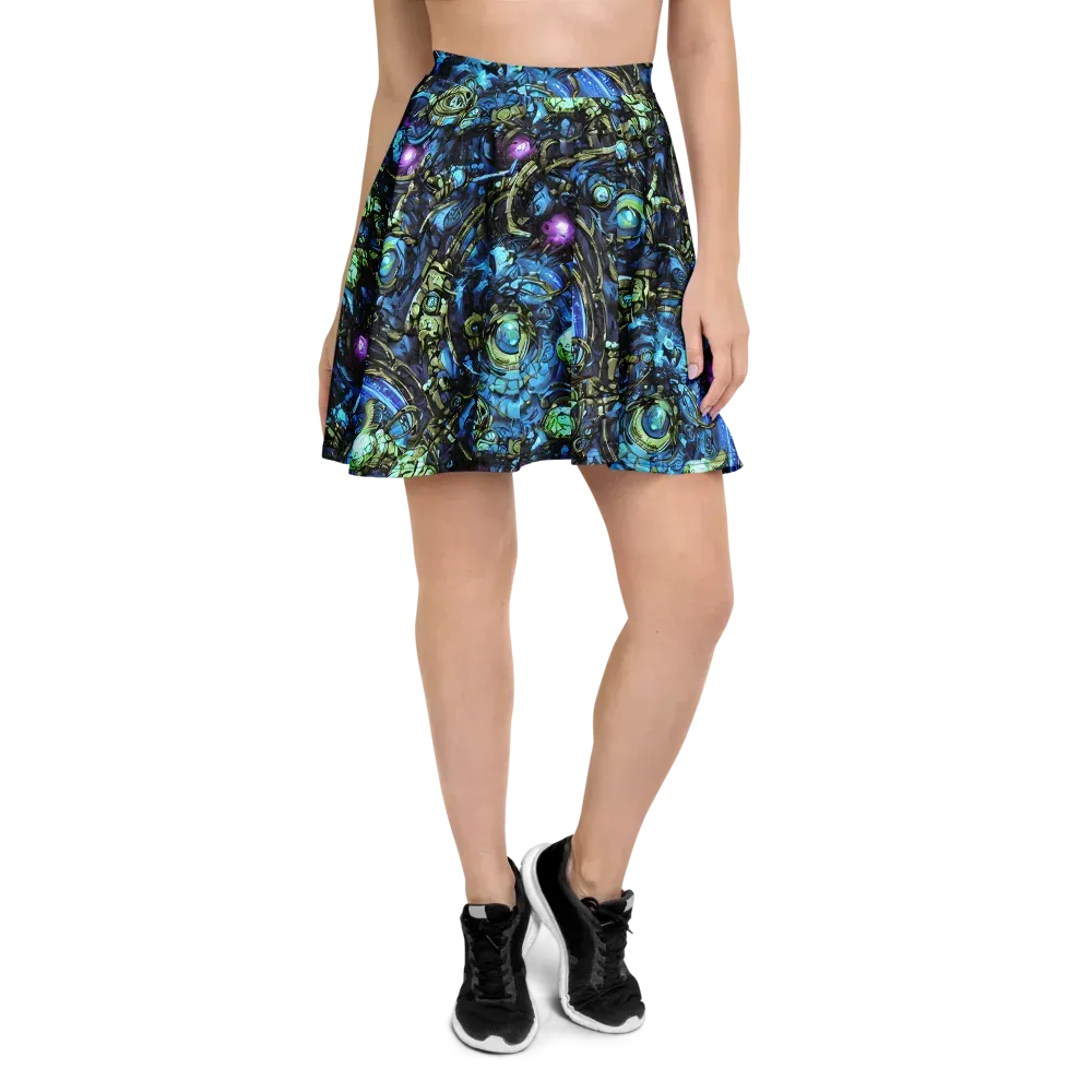 Bioluminescent Circuit on Skater Skirt — Front