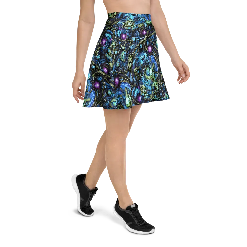 Bioluminescent Circuit on Skater Skirt — Right