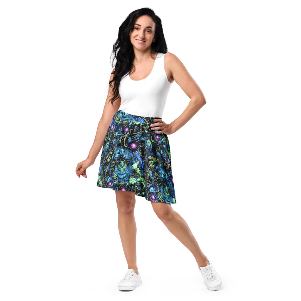 Bioluminescent Circuit on Skater Skirt — Front