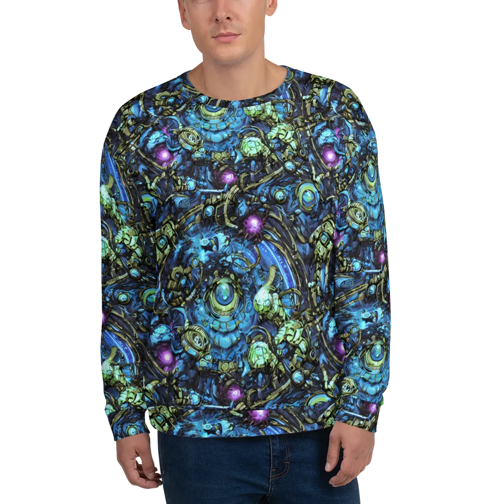 Bioluminescent Circuit on Sweatshirt — Front