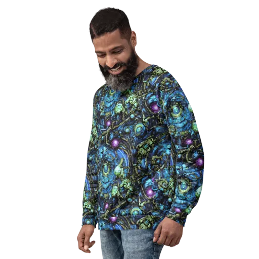 Bioluminescent Circuit on a Sweatshirt