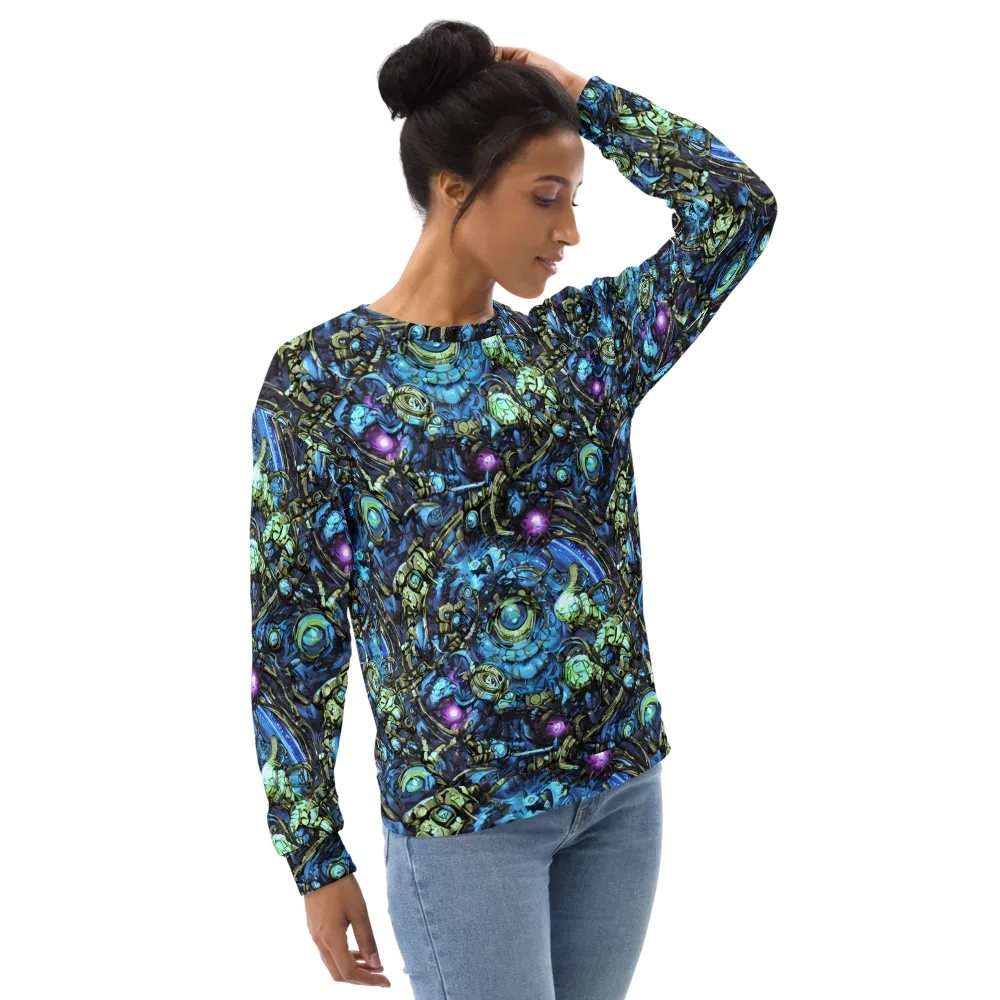 Bioluminescent Circuit on Sweatshirt — Right Front