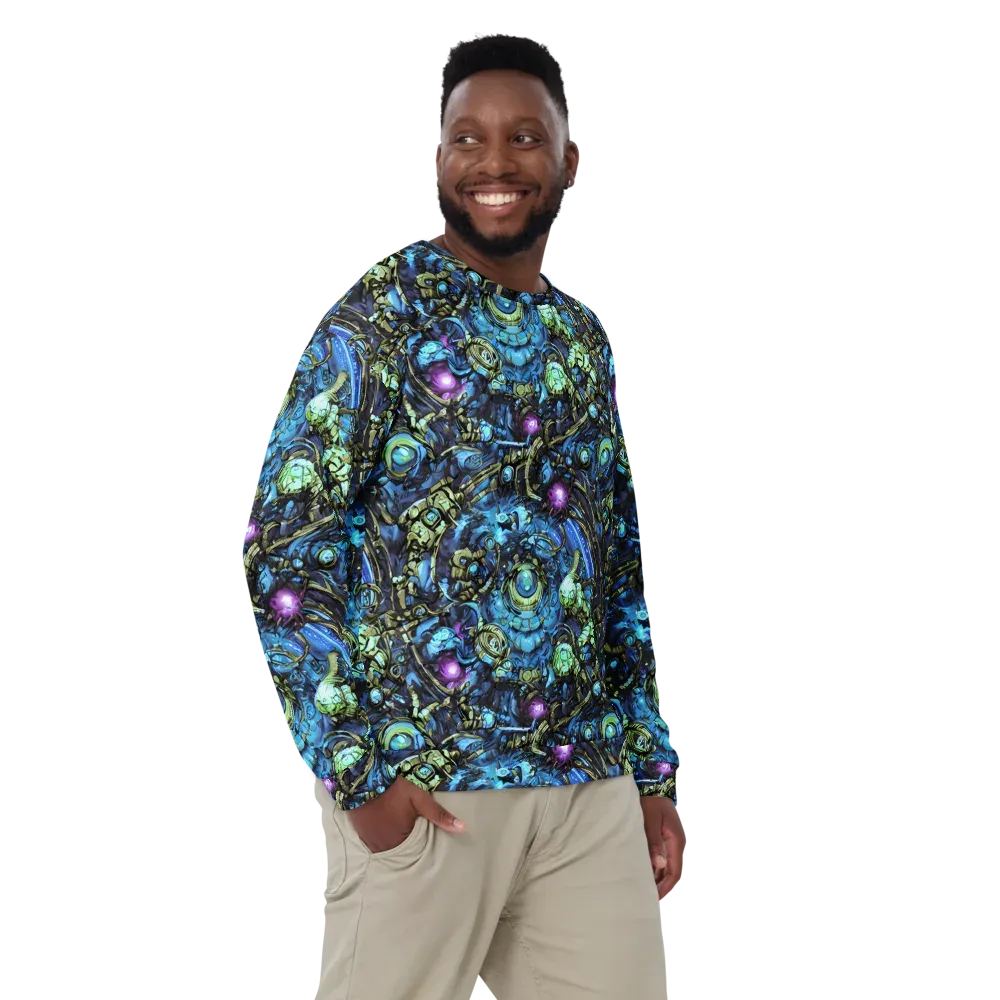 Bioluminescent Circuit on Sweatshirt — Front