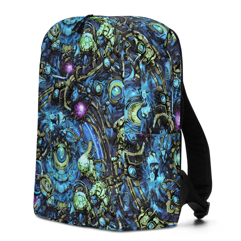 Bioluminescent Circuit on Minimalist Backpack — Left